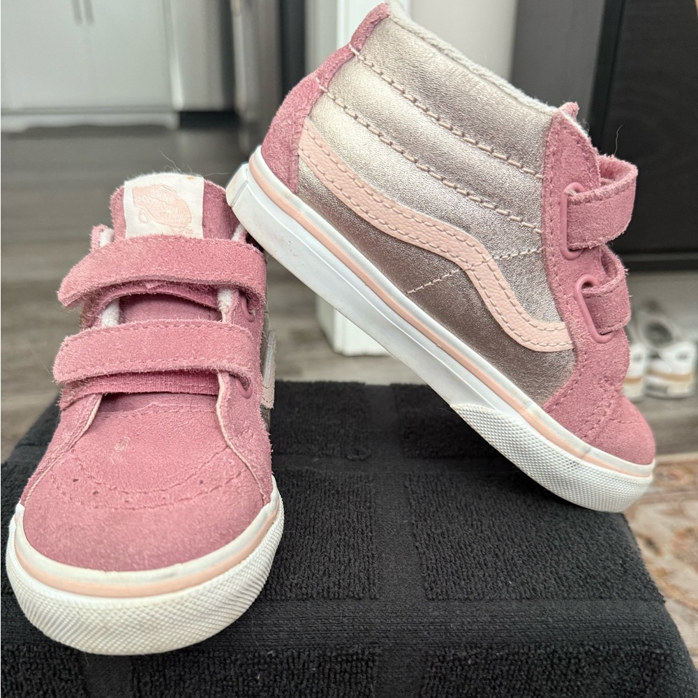 Vans Pink Sneakers Suede High Top